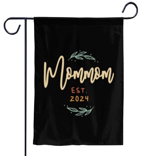 Mommom Established 2024 Funny Grandma Garden Flags
