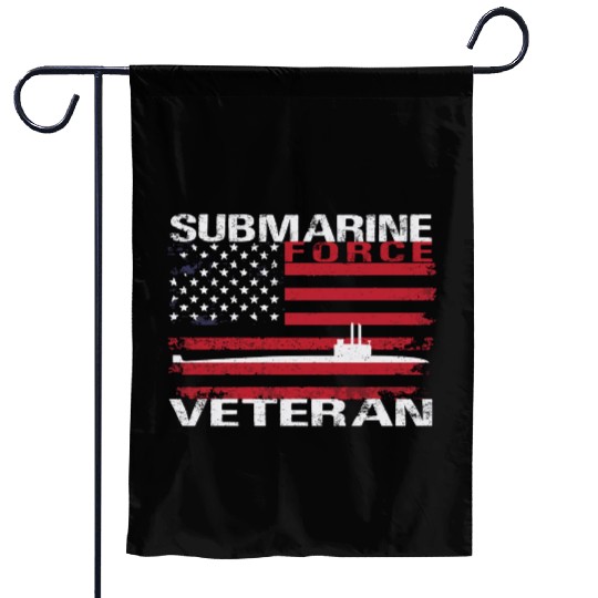 Submarine Force Veteran Usa Flag White Stars Garden Flags