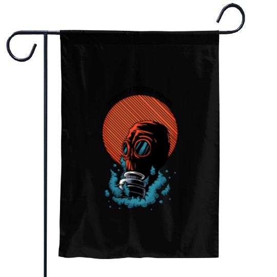 Toxic World Biological Warfare Garden Flags