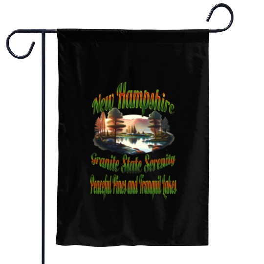 New Hampshire Granite State Serenity Garden Flags