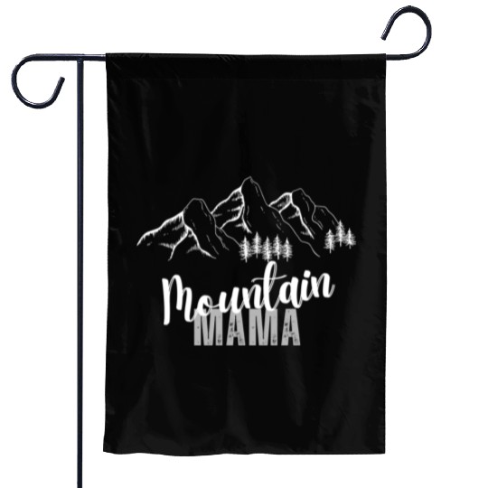 Mountain Mama, 3 Mountain peaks Garden Flags