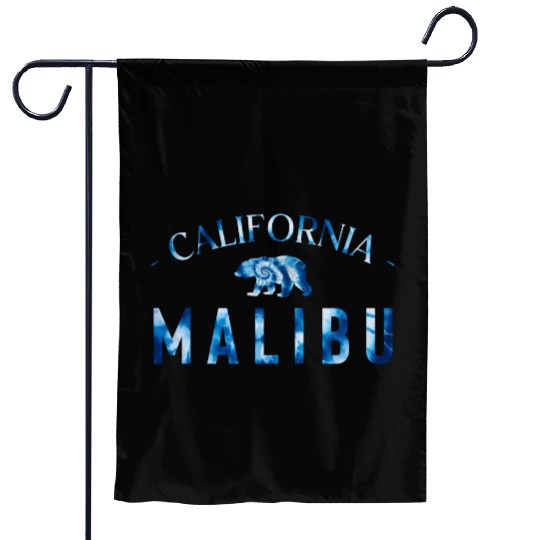 Malibu California Bicycle Club In a Tie Dye Design Garden Flags
