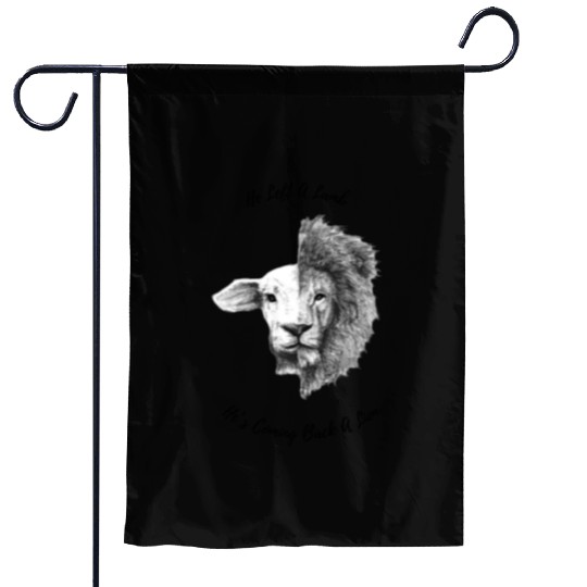 He Left A Lamb 4500 x 5400 px Garden Flags