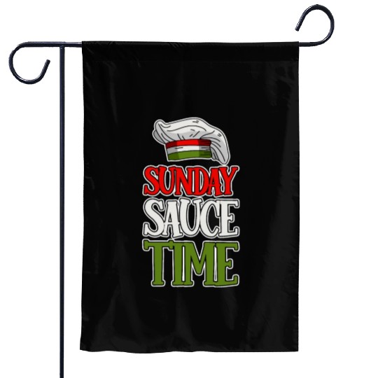 Sunday Sauce Time 4 Garden Flags