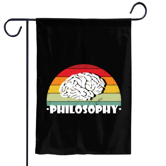 Philosophy Use Your Brain Garden Flags
