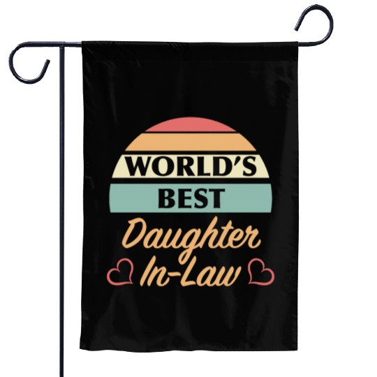 World’s Best Daughter In Law Garden Flags