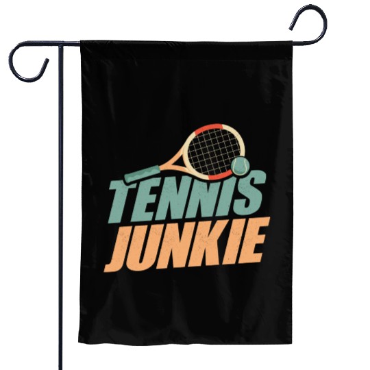 Tennis Junkie Racket Sport Player Garden Flags