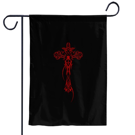 Cyber Crucifix Awesome Cybersigilism For Geometric Garden Flags