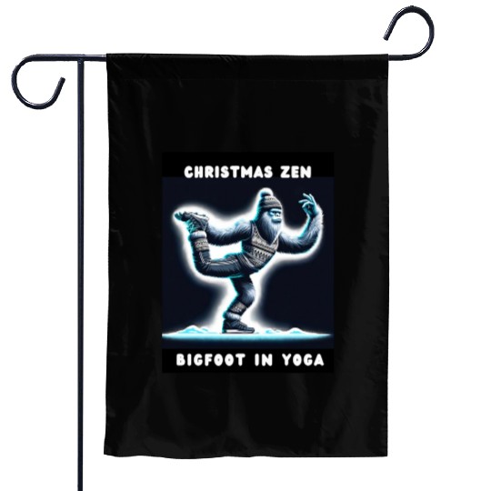Serene Sasquatch Garden Flags