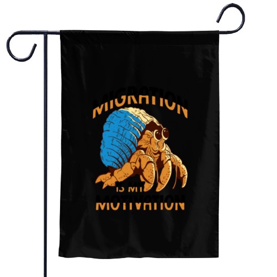 Sea Creature Seafood Shells Hermit Crab Lover Garden Flags