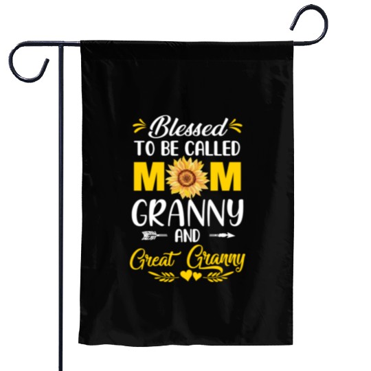 Blessed To Be Called Mom Granny Great Granny Garden Flags