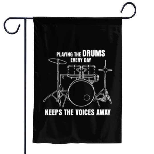 Drummer Drumset Drumsticks Drum Drums Garden Flags