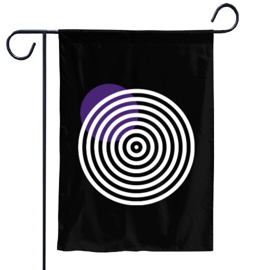 homelon purple dot invert Garden Flags