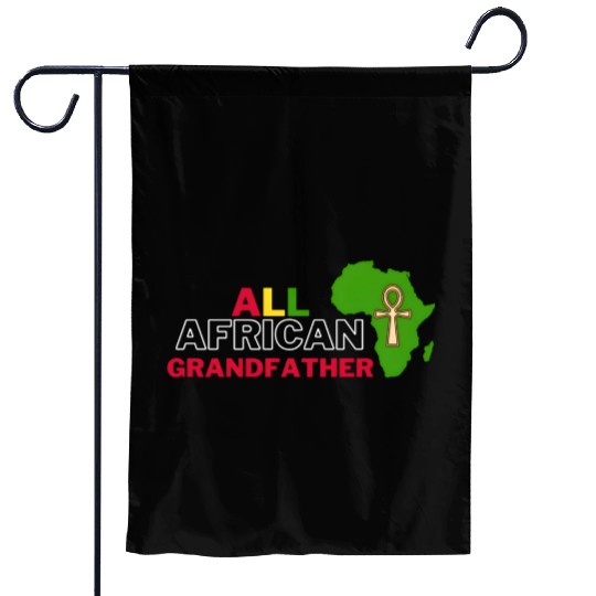 All African Grandfather Rectful African Family Mem Garden Flags