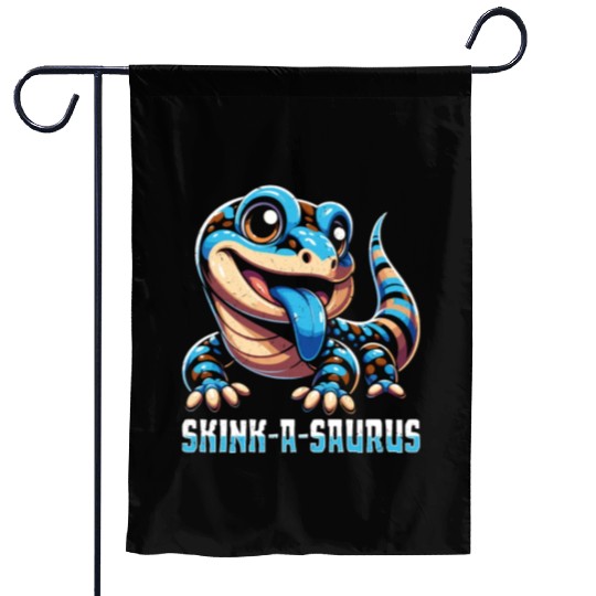 Lizard Collector Reptile Lover Blue Tongue Skink Garden Flags