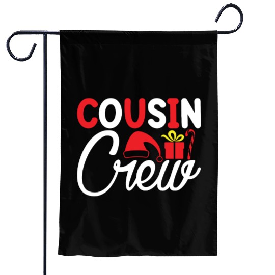 Cousin Crew, Xmas Design, Christmas Gifts Garden Flags