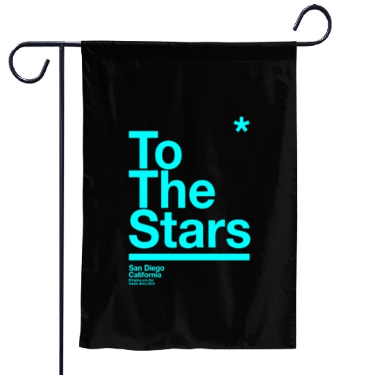 To The Stars Light Blue Garden Flags