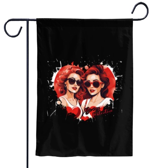 Valentines Day Outfit For Her And Her in love Garden Flags
