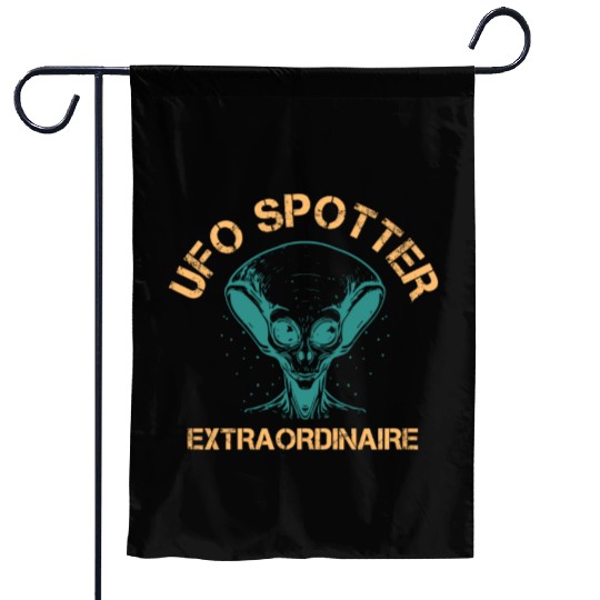 Alien, Aliens, UFO, UAP, Space Unknown Flight Garden Flags