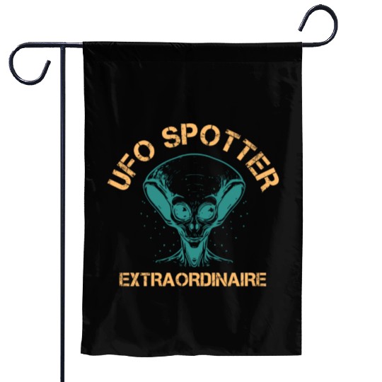 Alien, Aliens, UFO, UAP, Space Unknown Flight Garden Flags