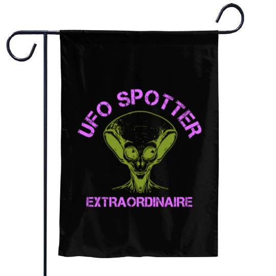 Alien, Aliens, UFO, UAP, Space Unknown Flight Garden Flags