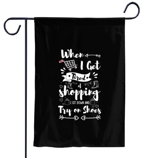 Shopping Addict Money Garden Flags