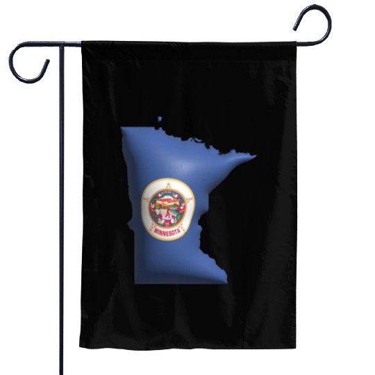 Minnesota - 3D Flag Map Garden Flags