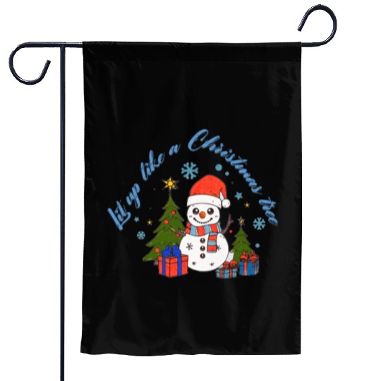 Lit up like a Christmas tree Garden Flags