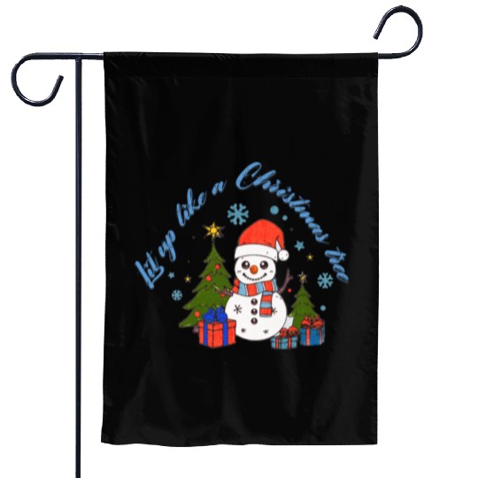 Lit up like a Christmas tree Garden Flags