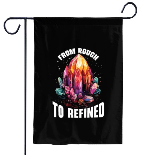 Lapidary Artist Gemstone Stone Collecting Stone Garden Flags