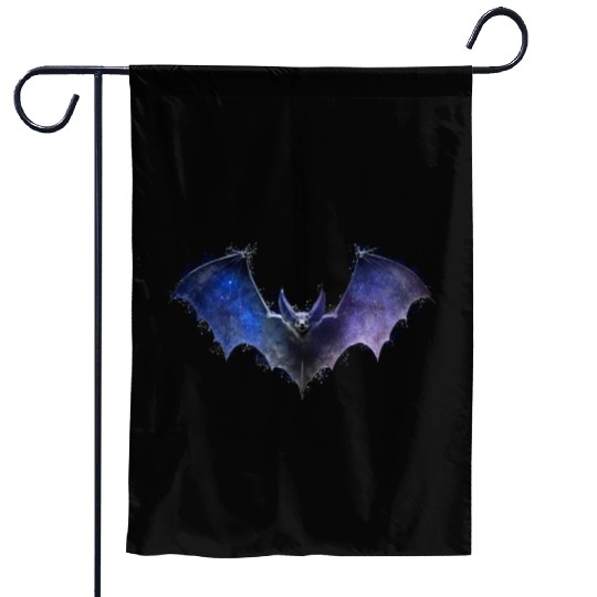 Celestial Bat Gothic Space Galaxy Vampire Grunge A Garden Flags