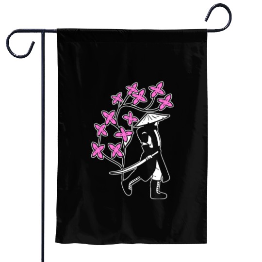 Samurai Sakura Tree Chinese Warrior Gift Garden Flags