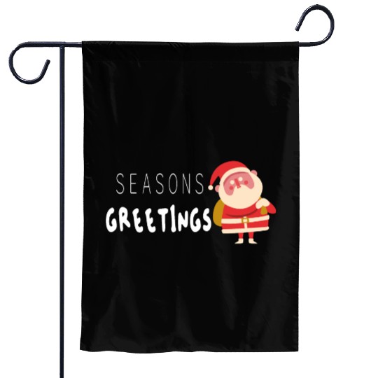 Seasons greetings Christmas outfits Garden Flags