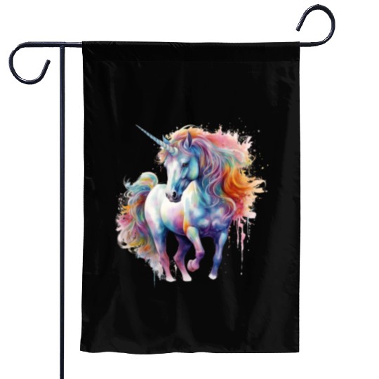 Enchanting 3D Unicorn Delightful Design! Garden Flags
