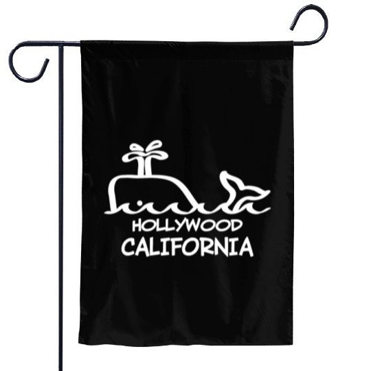 Hollywood California Whale Souvenirs Gifts Garden Flags