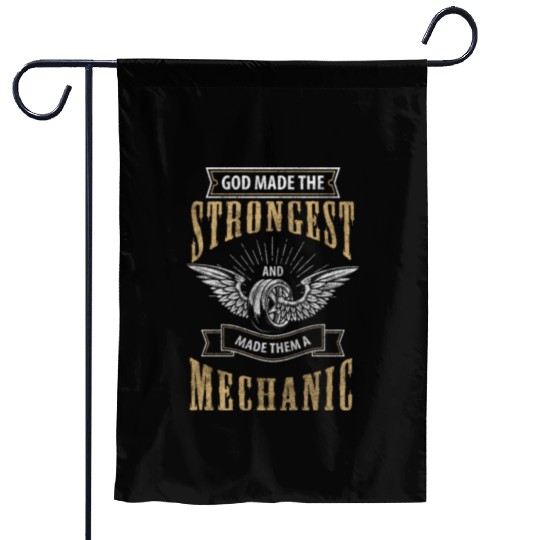 Mechanic Workshop Mechatronics Engineer Hobbyist Garden Flags