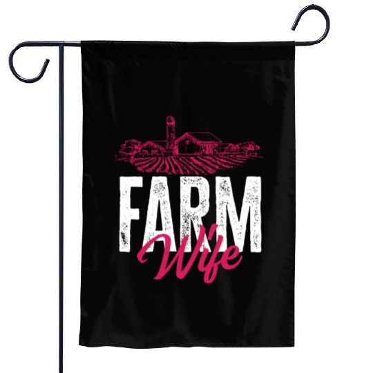 Farm Wife Funny Farmer Gift Garden Flags