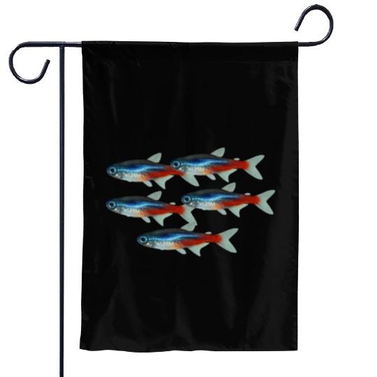 Neon Tetra Fish Bright Color Freshwater Sea Life Garden Flags