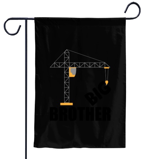 Big Brother Crane, Construction Worker Garden Flags