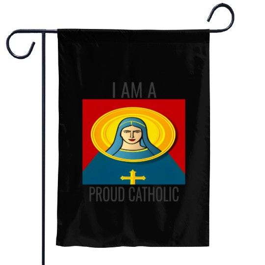 A Proud Catholic Garden Flags.