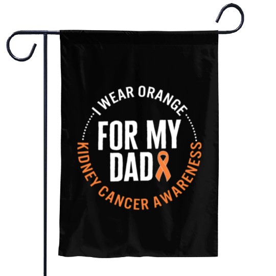 Kidney Cancer Awareness Garden Flags, I Wear Orange For