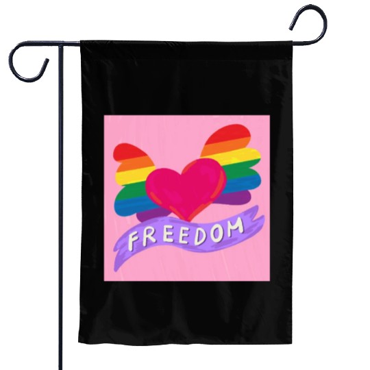 Love Freedom Garden Flags