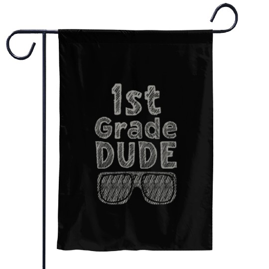 Kindergarten Teacher Funny Student 1st Graduation Garden Flags
