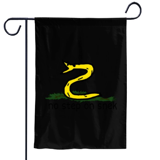 No Step On Snek Garden Flags