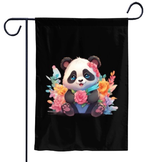 Bamboo Bliss Baby Panda Garden Flags