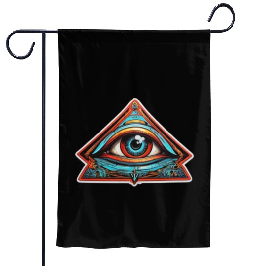 secret society illuminati Garden Flags