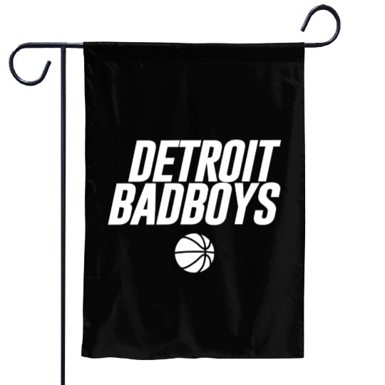 Detroit Basketball Graphic Tees 2 Garden Flags