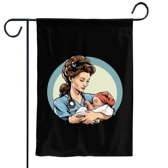 Registered Nurse Medical Medicine Neonatal Nurse Garden Flags