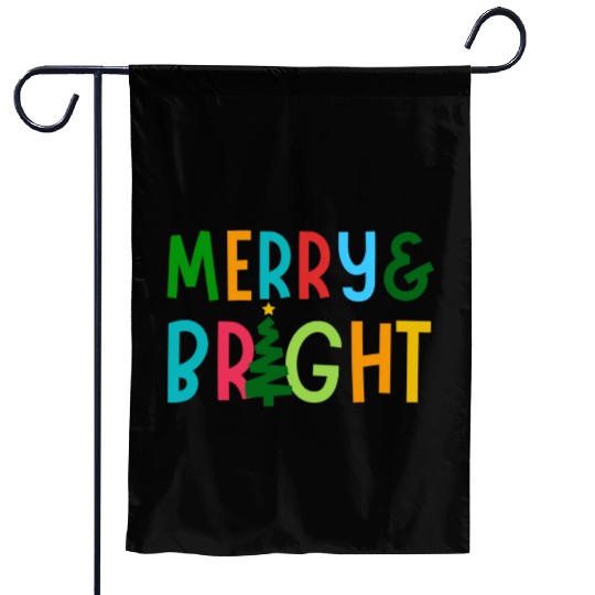 Merry and Bright Garden Flags