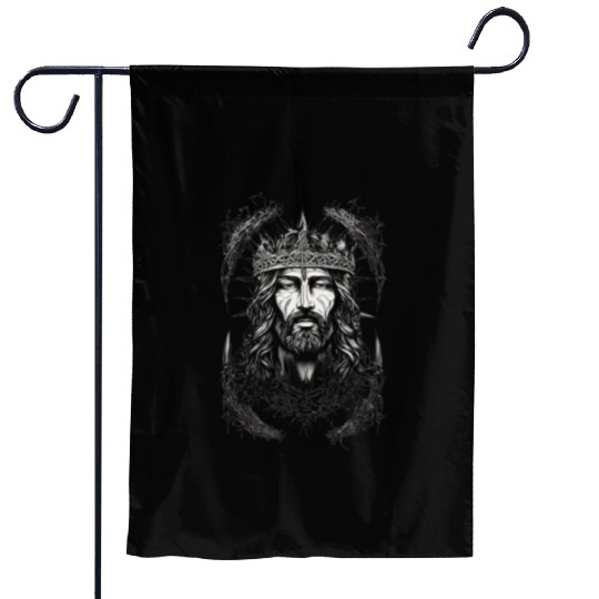 Jesus Christ the Good Shepherd Garden Flags